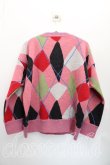 画像2: ヴィヴィアンウエストウッド 中古 / アーガイルカーディガン 00(ワンサイズ) ピンク  H-25-12-07-043-to-IN-ZH (2)