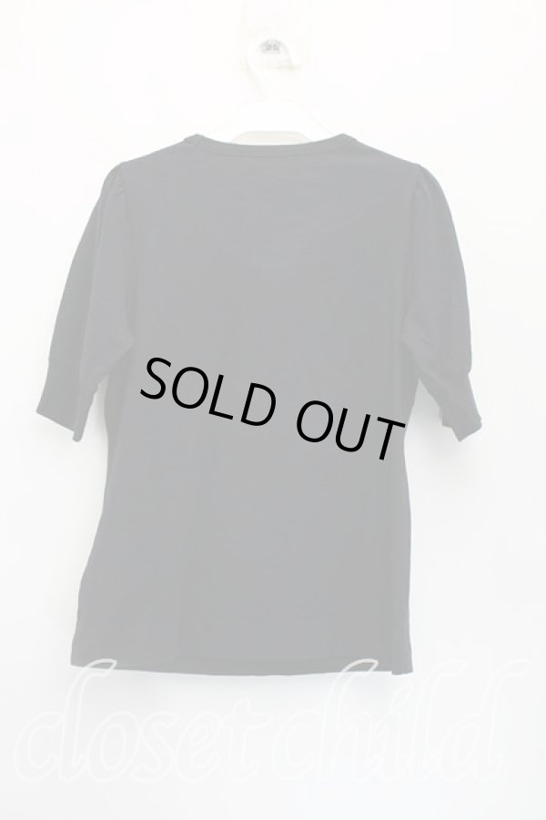 画像2: ヴィヴィアンウエストウッド 中古 / オーブ刺繍フロントタイ半袖カットソー 00(ワンサイズ) 黒  H-25-12-07-044-to-IN-ZH (2)