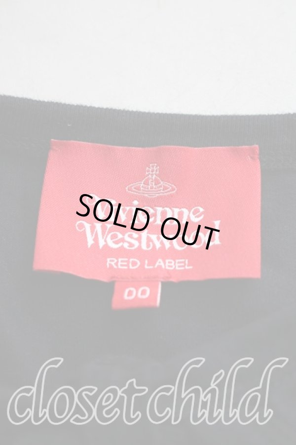 画像3: ヴィヴィアンウエストウッド 中古 / オーブ刺繍フロントタイ半袖カットソー 00(ワンサイズ) 黒  H-25-12-07-044-to-IN-ZH (3)