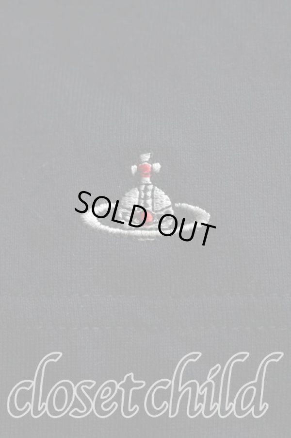 画像6: ヴィヴィアンウエストウッド 中古 / オーブ刺繍フロントタイ半袖カットソー 00(ワンサイズ) 黒  H-25-12-07-044-to-IN-ZH (6)