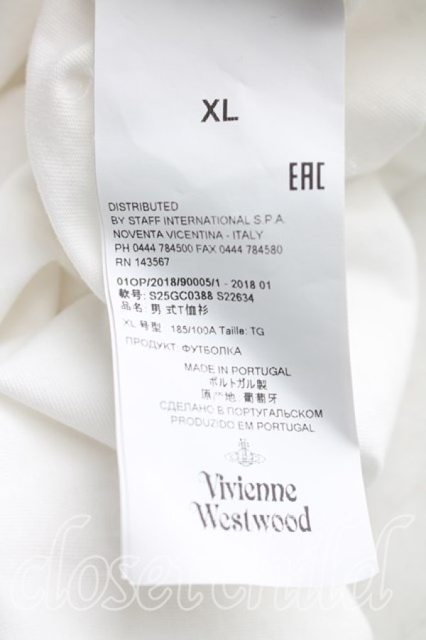 画像4: ヴィヴィアンウエストウッド 中古 / オーブ刺繍長袖カットソー XL 白  H-25-12-07-046-to-OD-ZH (4)
