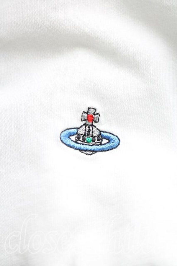 画像5: ヴィヴィアンウエストウッド 中古 / オーブ刺繍長袖カットソー XL 白  H-25-12-07-046-to-OD-ZH (5)