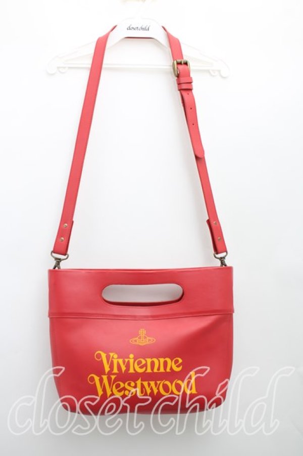画像2: ヴィヴィアンウエストウッド 中古 / スタジオショッパーショルダーバッグ  赤  H-25-12-07-047-ba-IN-ZH (2)