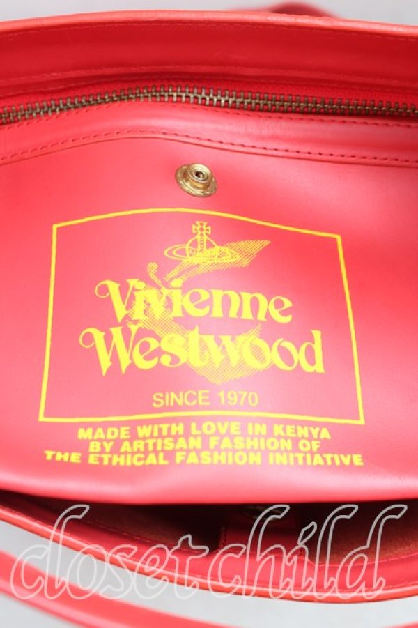 画像5: ヴィヴィアンウエストウッド 中古 / スタジオショッパーショルダーバッグ  赤  H-25-12-07-047-ba-IN-ZH (5)