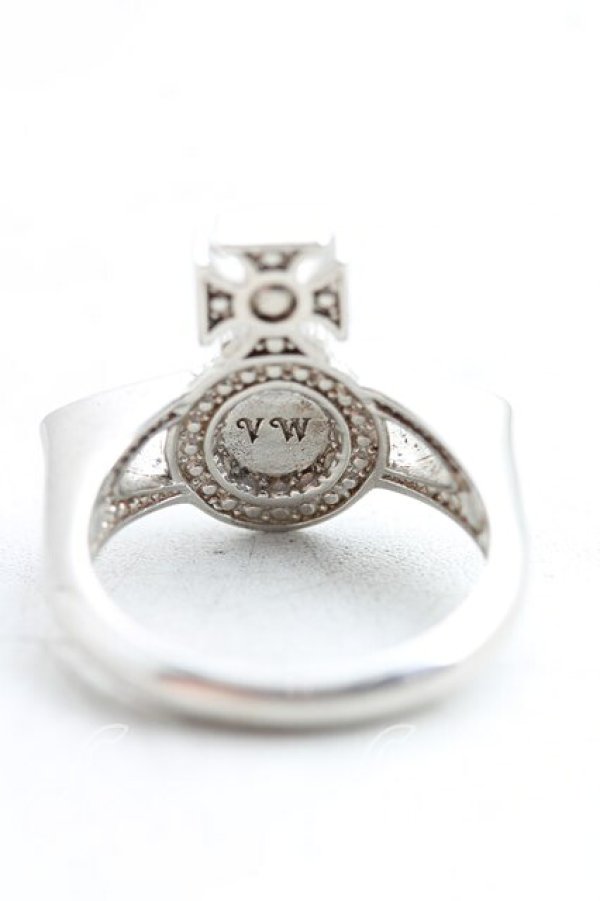 画像4: ヴィヴィアンウエストウッド 中古 / Darlene Ring S(11号相当) シルバー×水色  H-25-12-07-049-rg-IN-ZH (4)