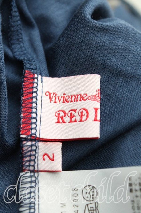 画像3: ヴィヴィアンウエストウッド 中古 / ギャザーワンピース 2(9号相当) 紺  H-25-12-07-006-op-IN-ZH (3)