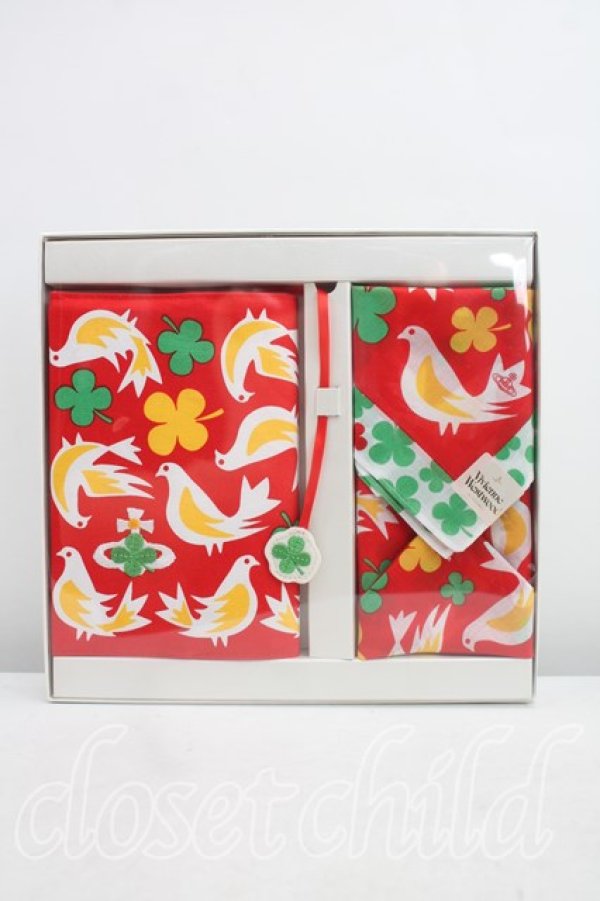 画像2: ヴィヴィアンウエストウッド 中古 / ブックカバーセット  赤  H-25-12-07-053-gd-OD-ZH (2)