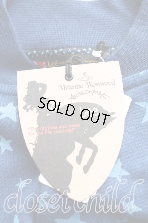 画像3: ヴィヴィアンウエストウッド Anglomania and Lee 中古 / バーシティジャケット L 青  H-25-12-07-008-co-OD-ZH (3)