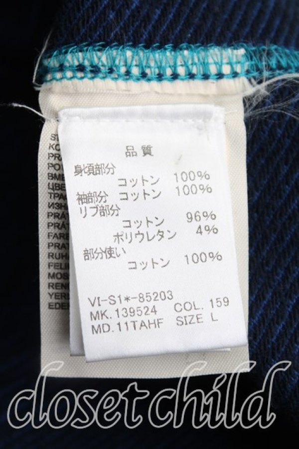 画像4: ヴィヴィアンウエストウッド Anglomania and Lee 中古 / バーシティジャケット L 青  H-25-12-07-008-co-OD-ZH (4)