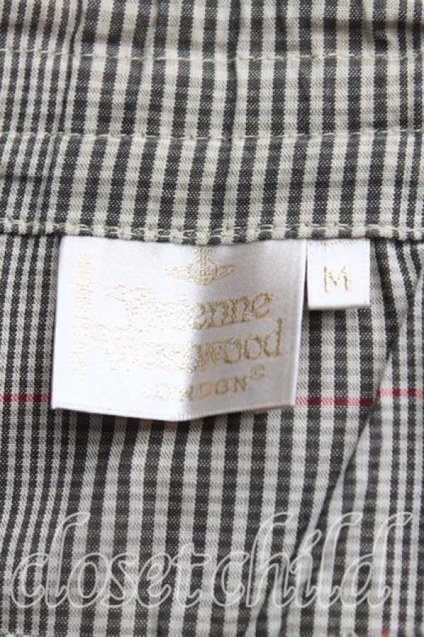 画像3: ヴィヴィアンウエストウッド 中古 / グレンチェックパジャマパンツ M 灰  H-25-12-07-010-pa-OD-ZH (3)