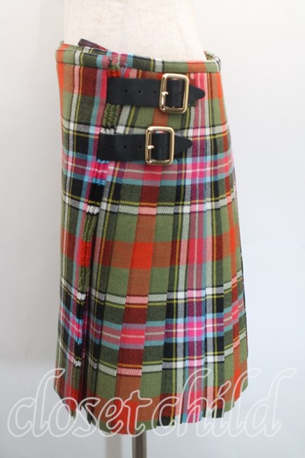 画像3: Worlds End 中古 / ブルースオブキンナードキルトスカート II(9号相当） マルチ  H-25-12-07-015-sk-OD-ZH (3)