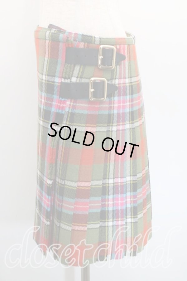 画像3: Worlds End 中古 / ブルースオブキンナードキルトスカート II(9号相当） マルチ  H-25-12-07-015-sk-OD-ZH (3)