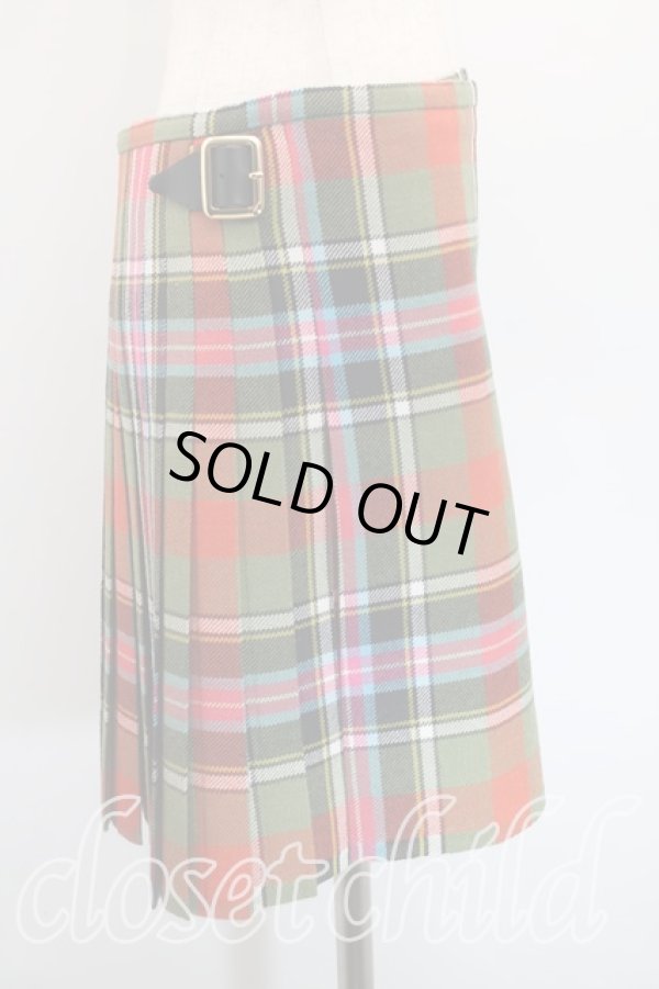 画像4: Worlds End 中古 / ブルースオブキンナードキルトスカート II(9号相当） マルチ  H-25-12-07-015-sk-OD-ZH (4)