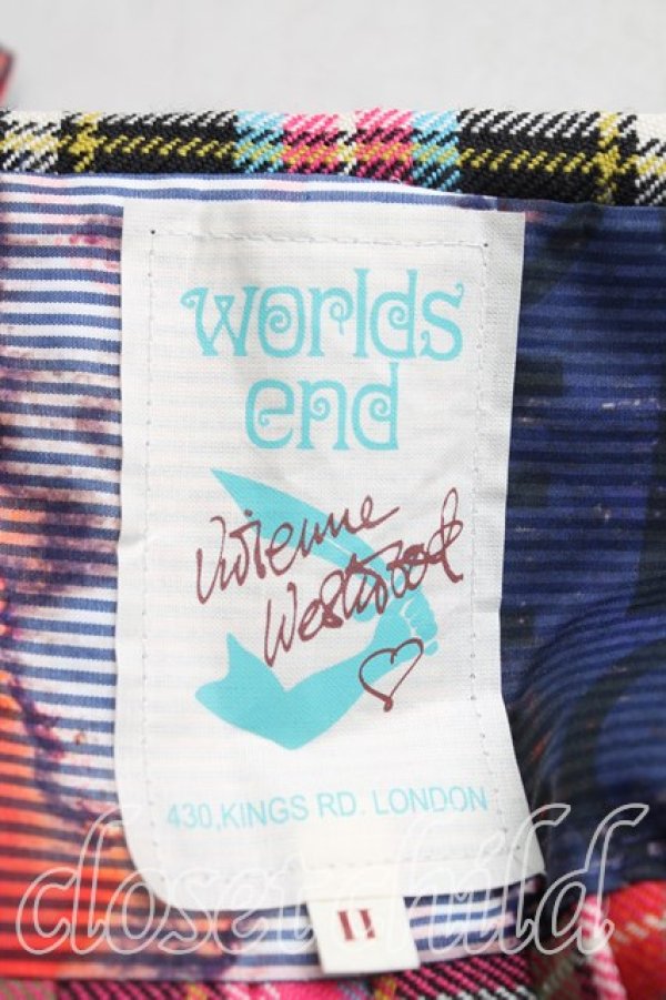画像5: Worlds End 中古 / ブルースオブキンナードキルトスカート II(9号相当） マルチ  H-25-12-07-015-sk-OD-ZH (5)