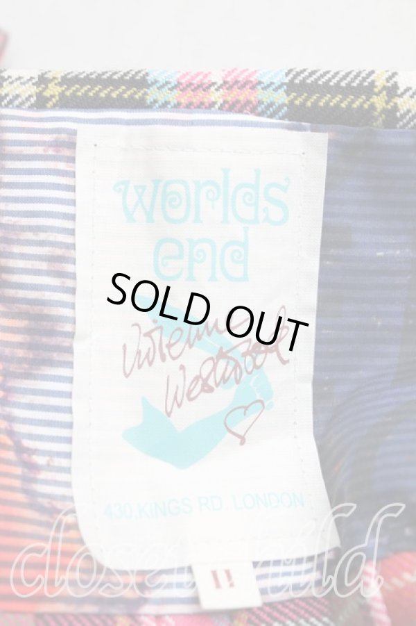 画像5: Worlds End 中古 / ブルースオブキンナードキルトスカート II(9号相当） マルチ  H-25-12-07-015-sk-OD-ZH (5)