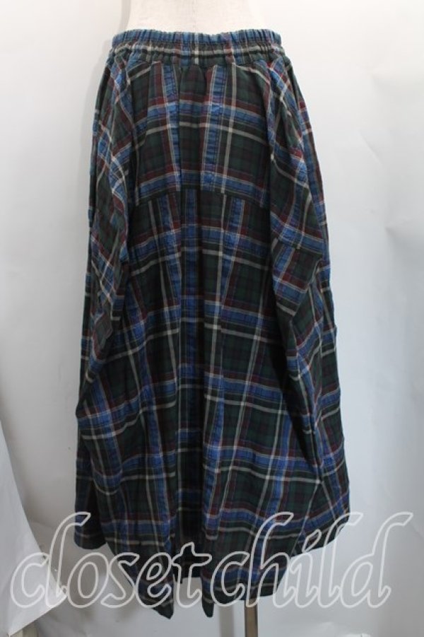 画像2: ヴィヴィアンウエストウッド 中古 / タータンチェックスカート 00(ワンサイズ) 緑  H-25-12-07-017-sk-IN-ZH (2)