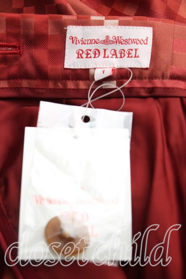 画像3: ヴィヴィアンウエストウッド 中古 / チェックAラインスカート 1(7号相当) 赤  H-25-12-07-018-sk-IN-ZH (3)