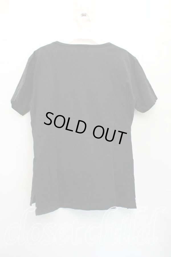 画像2: ヴィヴィアンウエストウッド MAN 中古 / TS/パンチウッドラウンドネック半袖Tシャツ 46（メンズM相当） 黒  H-25-12-14-021-ts-OD-ZH (2)