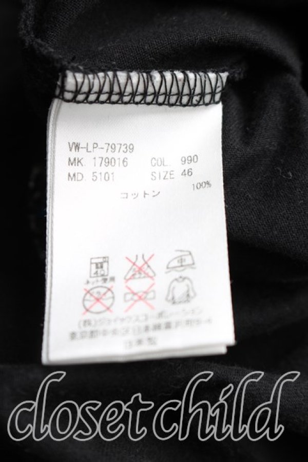 画像4: ヴィヴィアンウエストウッド MAN 中古 / TS/パンチウッドラウンドネック半袖Tシャツ 46（メンズM相当） 黒  H-25-12-14-021-ts-OD-ZH (4)