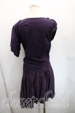 画像2: ヴィヴィアンウエストウッド 中古 / 単色オーブ刺繍切替カットソーワンピ 2(9号相当) 紫  H-25-12-14-003-op-IN-ZH (2)