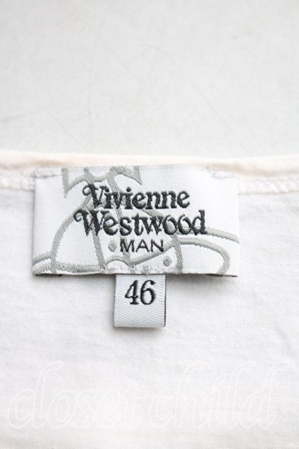 画像3: ヴィヴィアンウエストウッド MAN 中古 / グラフィックptTシャツ 46(メンズM相当) 白  H-25-12-14-022-ts-IN-ZH (3)
