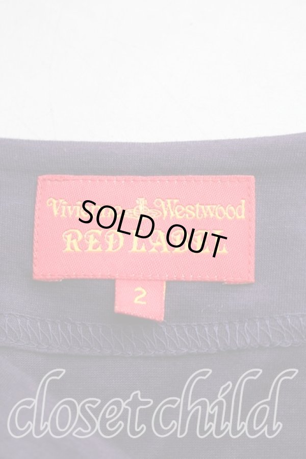 画像3: ヴィヴィアンウエストウッド 中古 / 単色オーブ刺繍切替カットソーワンピ 2(9号相当) 紫  H-25-12-14-003-op-IN-ZH (3)