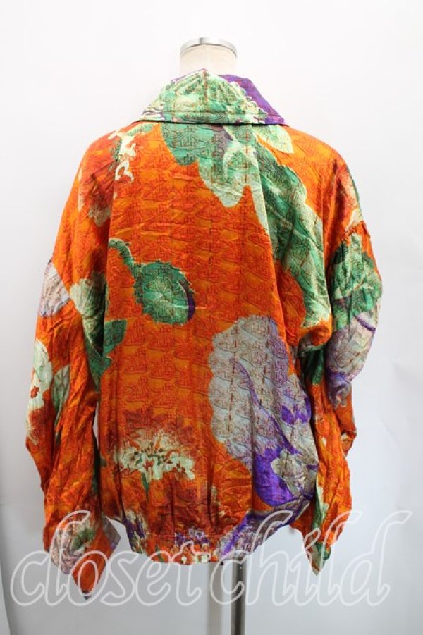 画像2: ヴィヴィアンウエストウッド 中古 / ロシアンテキスタイルブルゾン 00(ワンサイズ) オレンジ  H-25-12-14-025-jc-IN-ZH (2)