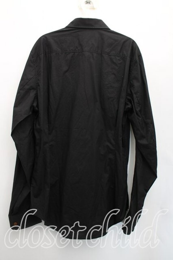 画像2: ヴィヴィアンウエストウッド 中古 / カラーオーブ刺繍長袖シャツ 50（メンズXL相当） 黒  H-25-12-14-029-bl-OD-ZH (2)