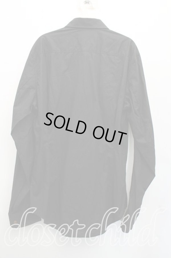 画像2: ヴィヴィアンウエストウッド 中古 / カラーオーブ刺繍長袖シャツ 50（メンズXL相当） 黒  H-25-12-14-029-bl-OD-ZH (2)