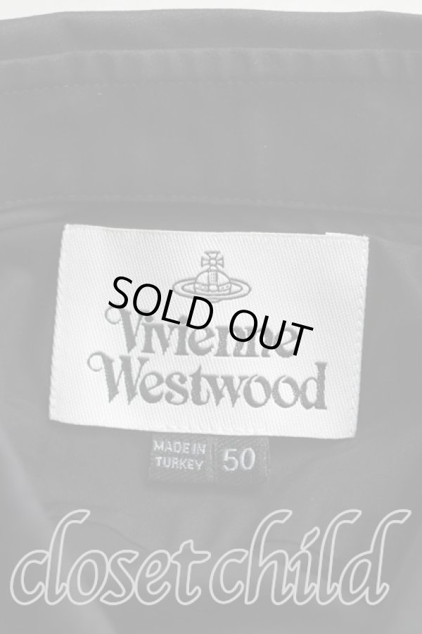 画像3: ヴィヴィアンウエストウッド 中古 / カラーオーブ刺繍長袖シャツ 50（メンズXL相当） 黒  H-25-12-14-029-bl-OD-ZH (3)