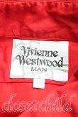 画像3: ヴィヴィアンウエストウッド MAN 中古 / アシメカラーシャツ 48（メンズL相当） 赤  H-25-12-14-030-bl-OD-ZH (3)