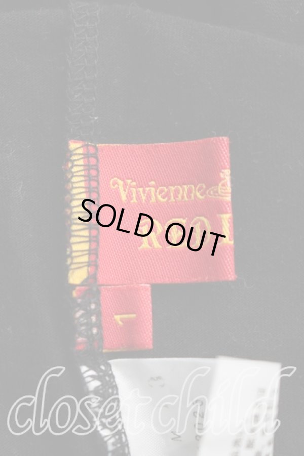 画像3: ヴィヴィアンウエストウッド 中古 / ロゴptTシャツ 1(7号相当) 黒  H-25-12-14-033-ts-IN-ZH (3)