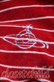 画像5: ヴィヴィアンウエストウッド 中古 / オーブ刺繍ボーダーポロカットソー 46(メンズM相当) 赤  H-25-12-14-037-to-IN-ZH (5)