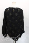画像2: ヴィヴィアンウエストウッド 中古 / ラメ織ドットパフスリーブトップス 00(ワンサイズ) 黒×ゴールド  H-25-12-14-038-to-IN-ZH (2)