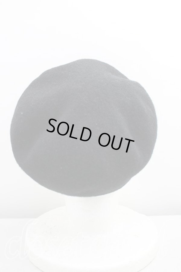 画像3: ヴィヴィアンウエストウッド 中古 / オーブ刺繍ベレー  黒  H-25-12-14-043-ha-OD-ZH (3)