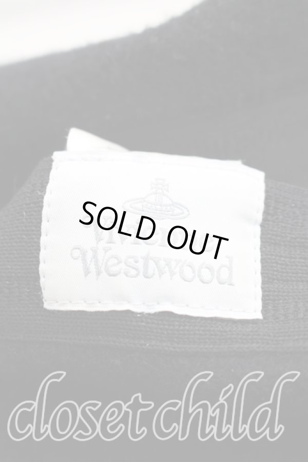 画像4: ヴィヴィアンウエストウッド 中古 / オーブ刺繍ベレー  黒  H-25-12-14-043-ha-OD-ZH (4)