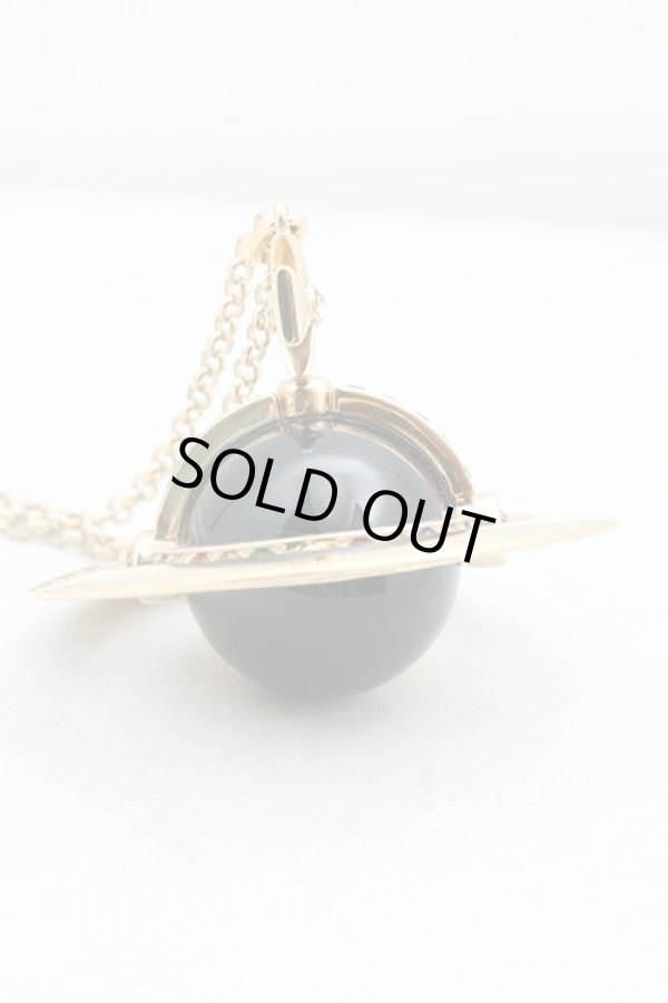 画像2: ヴィヴィアンウエストウッド 中古 / New Giant Orb Pendant  ゴールド×黒  H-25-12-14-045-nl-IN-ZH (2)