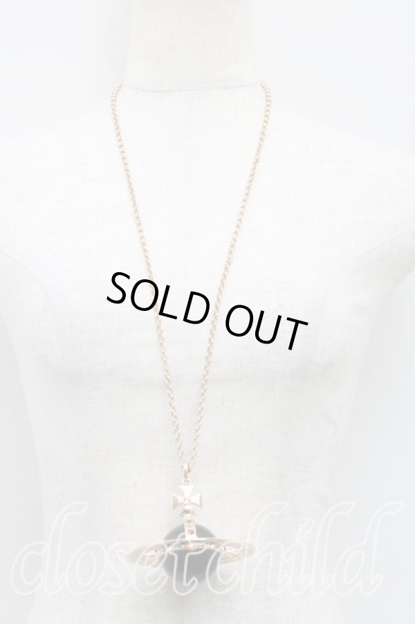 画像4: ヴィヴィアンウエストウッド 中古 / New Giant Orb Pendant  ゴールド×黒  H-25-12-14-045-nl-IN-ZH (4)