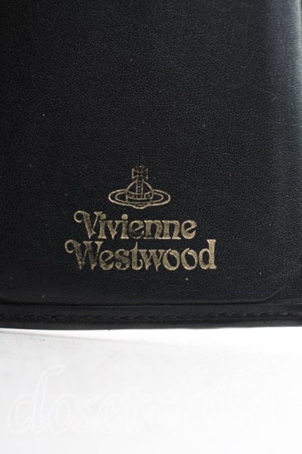 画像6: ヴィヴィアンウエストウッド 中古 / プレーン折リ財布  黒  H-25-12-14-049-wa-OD-ZH (6)
