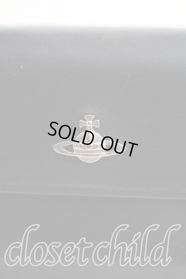 画像7: ヴィヴィアンウエストウッド 中古 / プレーン折リ財布  黒  H-25-12-14-049-wa-OD-ZH (7)