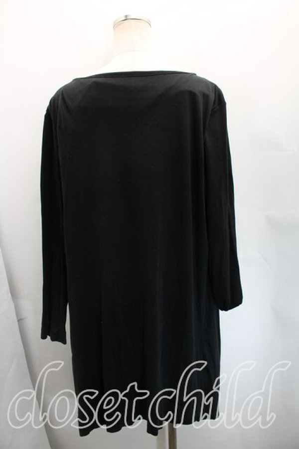 画像2: ヴィヴィアンウエストウッド 中古 / ドレープカットソーワンピース 2(9号相当) 黒  H-25-12-14-006-op-IN-ZH (2)