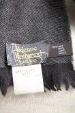 画像2: ヴィヴィアンウエストウッド 中古 / マフラー  黒  H-25-12-14-052-gd-OD-ZH (2)