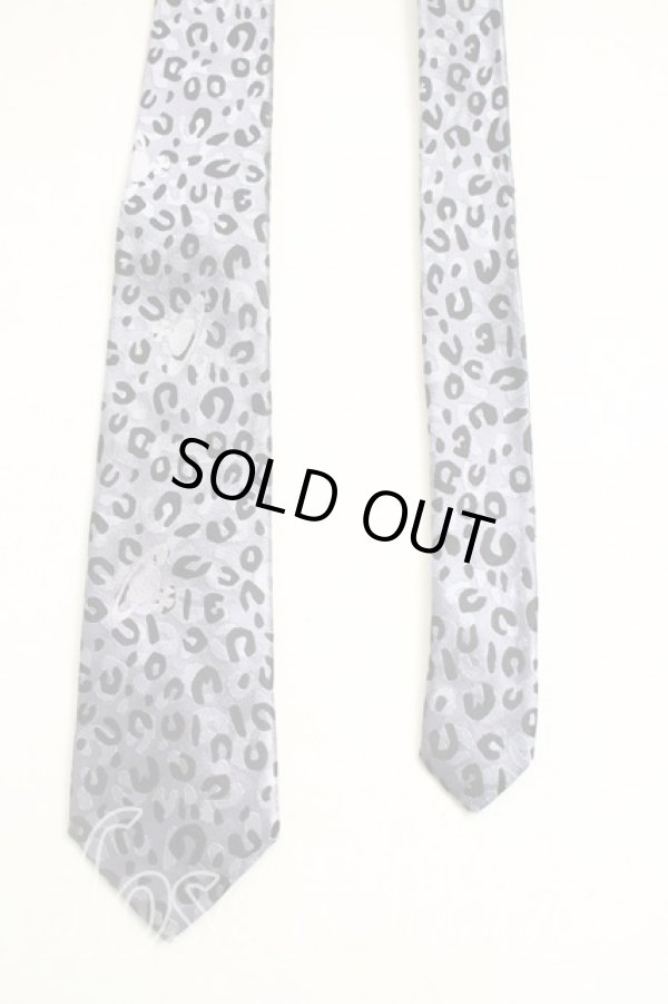 画像2: ヴィヴィアンウエストウッド 中古 / レオパード柄ナロータイ  紫  H-25-12-14-054-gd-OD-ZH (2)