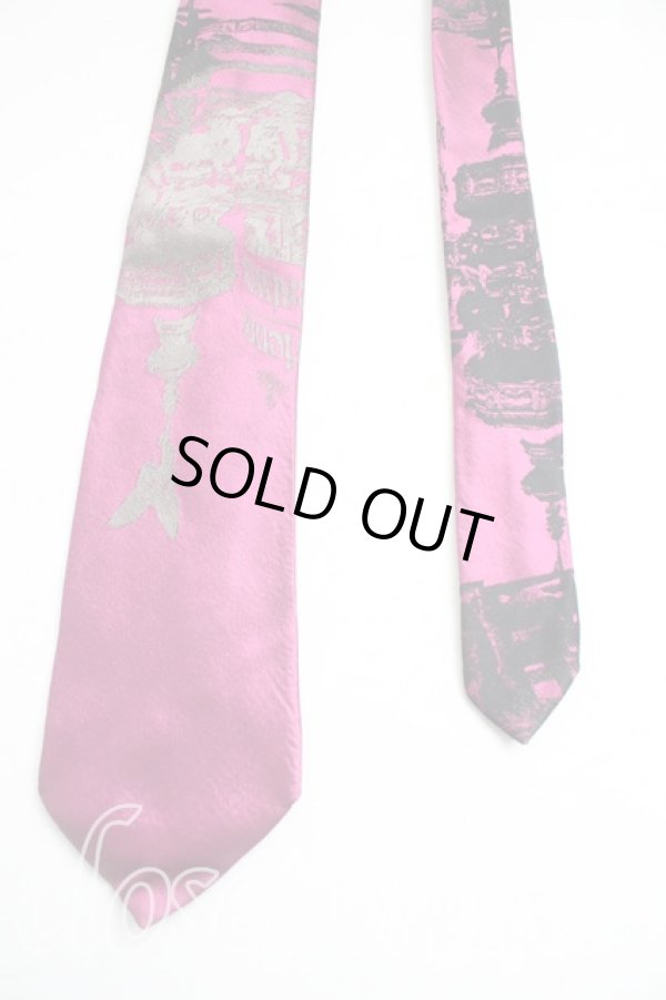 画像2: ヴィヴィアンウエストウッド 中古 / ピカデリーサーカスptネクタイ  紫  H-25-12-14-055-gd-OD-ZH (2)