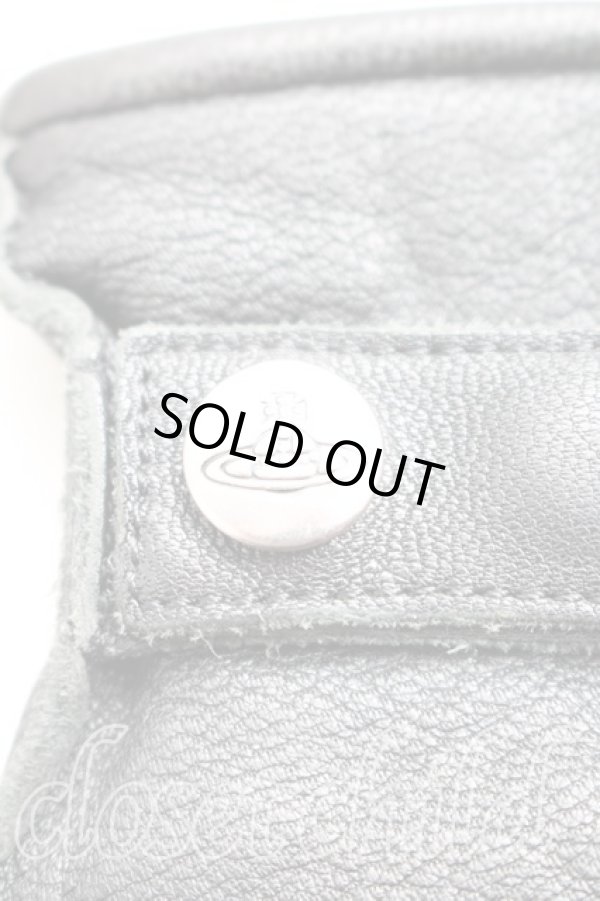 画像2: ヴィヴィアンウエストウッド 中古 / レザー手袋  黒  H-25-12-14-058-gd-OD-ZH (2)