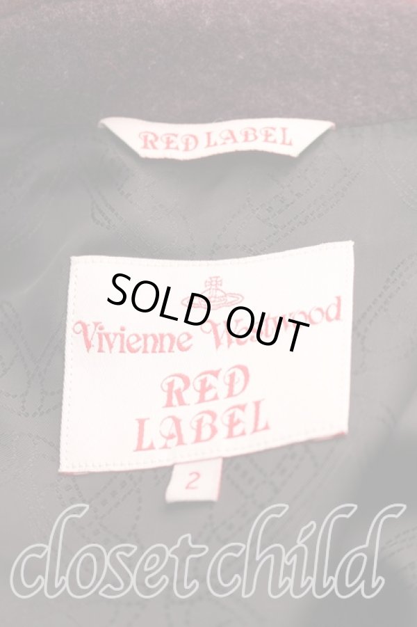 画像3: ヴィヴィアンウエストウッド 中古 / プリンセスチェックコート 2（9号相当） ボルドー  H-25-12-14-007-co-OD-ZH (3)