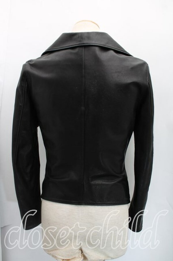 画像2: ヴィヴィアンウエストウッド MAN 中古 / アルコホリックレザージャケット 44（メンズS相当） 黒  H-25-12-14-008-co-OD-ZH (2)