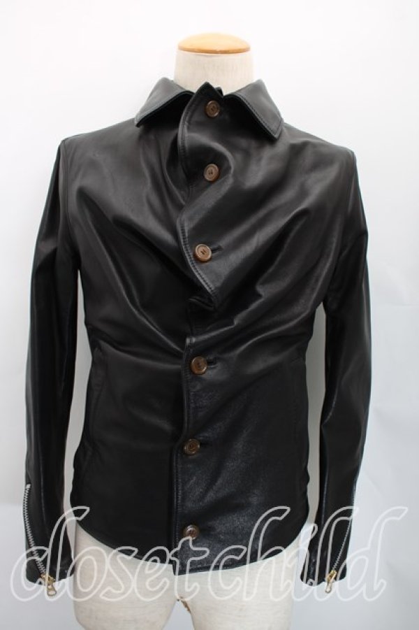 画像3: ヴィヴィアンウエストウッド MAN 中古 / アルコホリックレザージャケット 44（メンズS相当） 黒  H-25-12-14-008-co-OD-ZH (3)