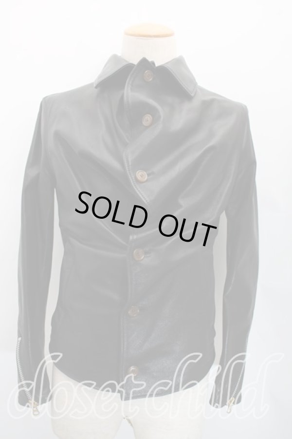 画像3: ヴィヴィアンウエストウッド MAN 中古 / アルコホリックレザージャケット 44（メンズS相当） 黒  H-25-12-14-008-co-OD-ZH (3)