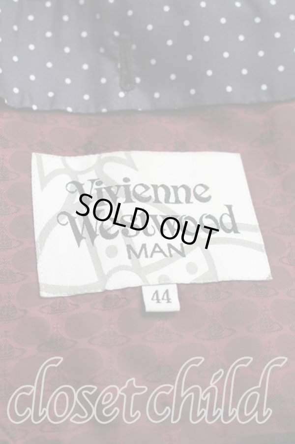 画像3: ヴィヴィアンウエストウッド MAN 中古 / ダブルショートコート 44（メンズS相当） 灰  H-25-12-14-009-co-OD-ZH (3)